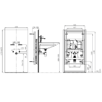 MC900-RC elektronisch höhenverstellbarer Waschtisch mit Fernbedienung