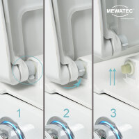 MEWATEC EasyUp Eco Dusch WC Komplettanlage wandhängend